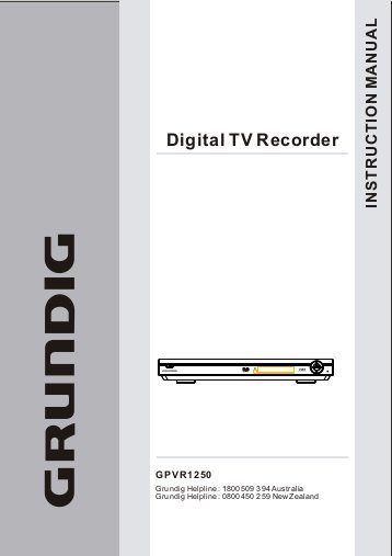 Grundig Tv Manual